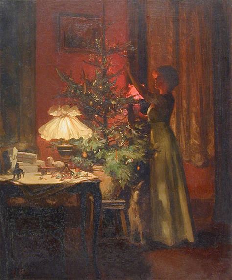 antique christmas paintings|old fashion christmas art for sale.